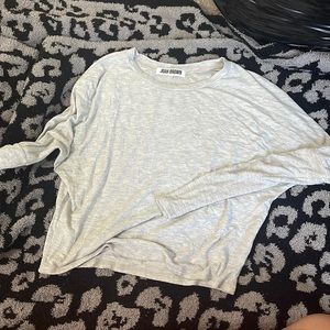 Joah Brown ribbed long sleeve crop